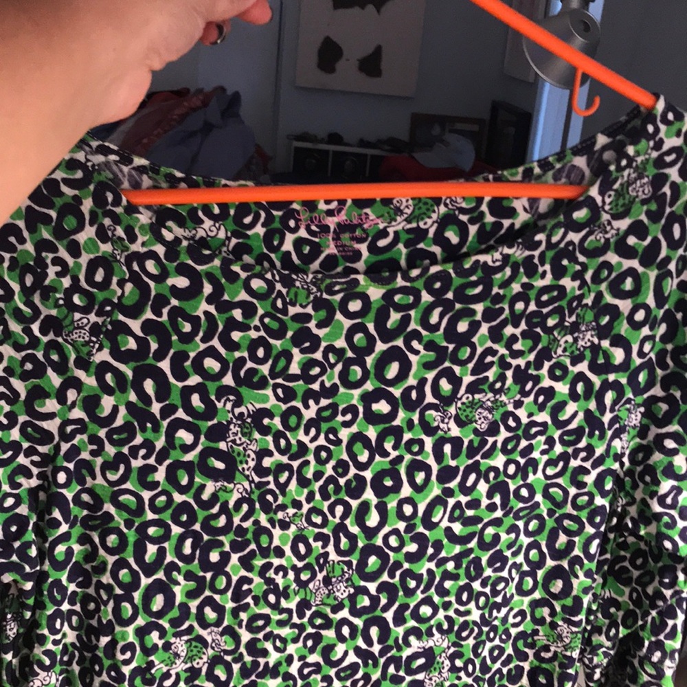Lilly Pulitzer leopard t-shirt dress